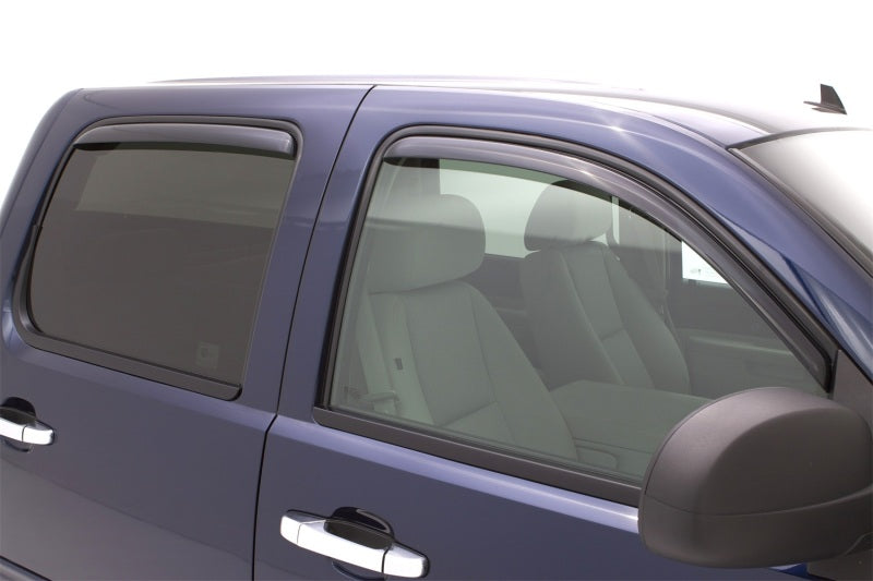 AVS 07-13 Chevy Avalanche Ventvisor In-Channel Front & Rear Window Deflectors 4pc - Smoke - Burkken Auto Parts