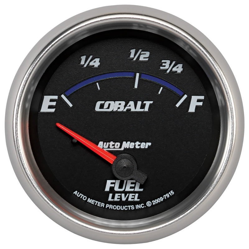 AutoMeter Gauge Fuel Level 2-5/8in. 73 Ohm(e) to 10 Ohm(f) Elec Cobalt - Burkken Auto Parts