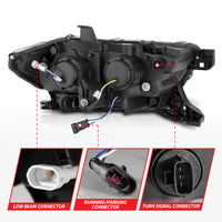 ANZO 16-22 Toyota Tacoma SR/SR5 ONLY Full LED Proj Headlights w/Light Bar Seq. Blk w/Initiation Lgt - Burkken Auto Parts