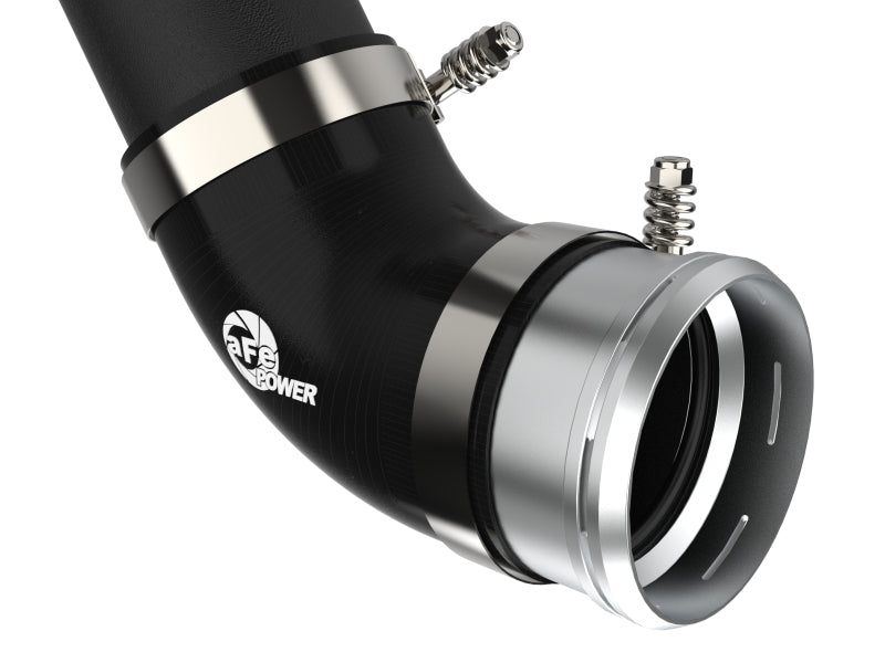 aFe 21+ Ford F-150 V6-3.5L (tt) BladeRunner 3in to 3.5in Aluminum Cold Charge Pipe Black - Burkken Auto Parts