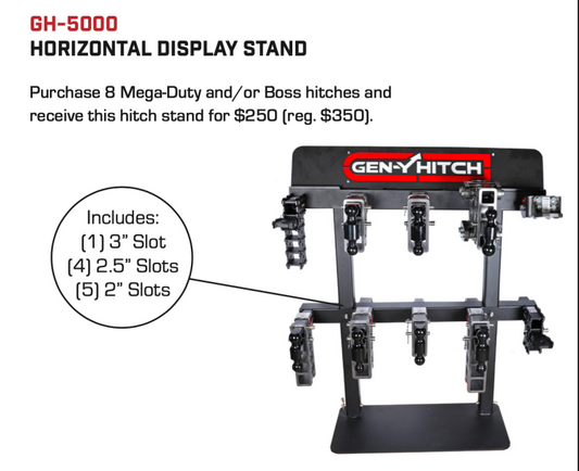 Gen-Y Horizontal Hitch Display Stand w/10 Slots (*Display Only*)