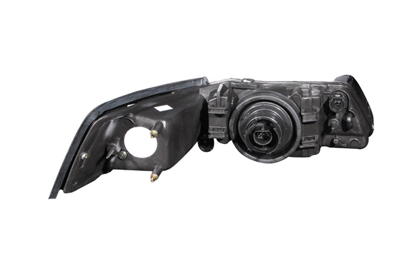 ANZO 1999-2004 Ford Mustang Crystal Headlights Black - Burkken Auto Parts