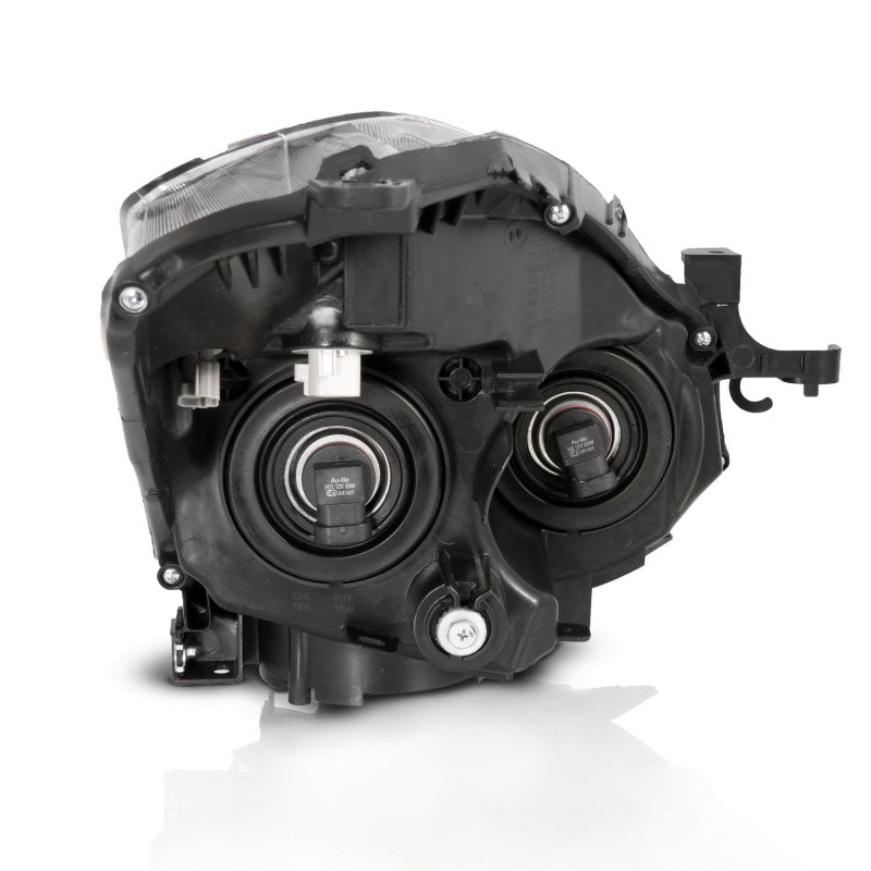ANZO 2010-2013 Nissan Altima Projector Headlight Black (Halogen Type) - Burkken Auto Parts