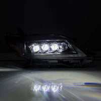 AlphaRex 2011+ Toyota Sienna NOVA LED Proj Headlights Plank Style Black w/Activ Light/Seq Signal/DRL - Burkken Auto Parts