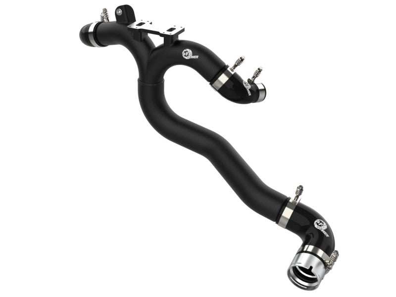 aFe Kia Stinger 18-22 V6-3.3L (tt) BladeRunner Hot Charge Pipe- Black - Burkken Auto Parts