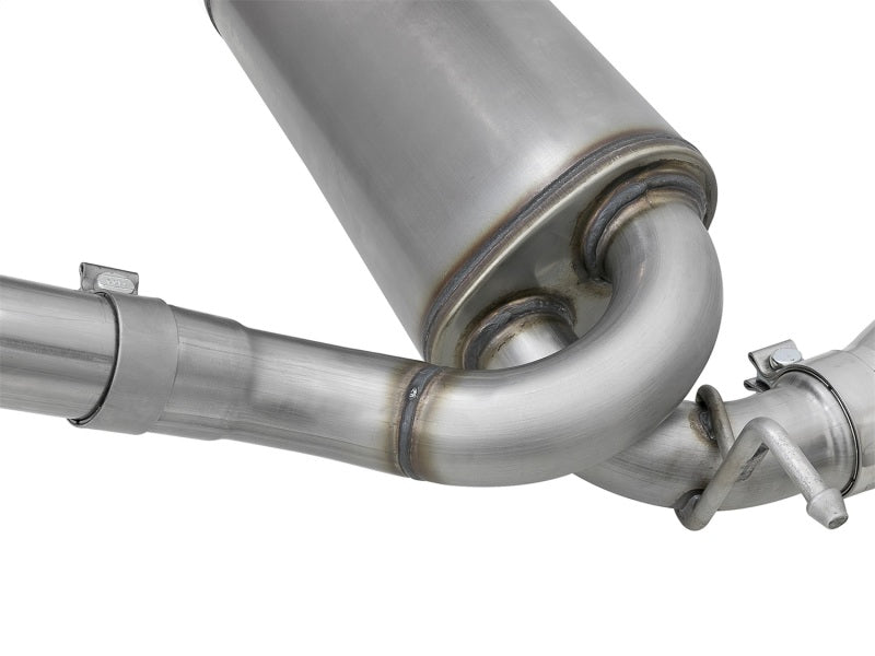 aFe Rebel Series 2.5in 409 SS Cat-Back Exhaust w/ Polished Tips 07+ Jeep Wrangler (JK) V6 3.6L/3.8L - Burkken Auto Parts