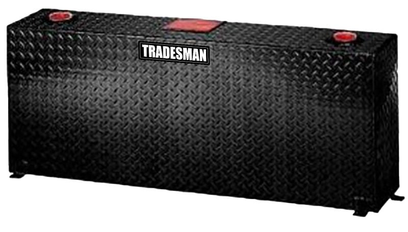 Tradesman Aluminum Vertical Liquid Storage Tank (50 Gallon Capacity) - Black - Burkken Auto Parts