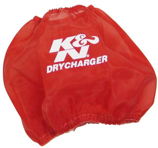 K&N Round Tapered Drycharger Air Filter Wrap Red 7.5in Base ID / 4.5in Top ID / 6in Height - Burkken Auto Parts