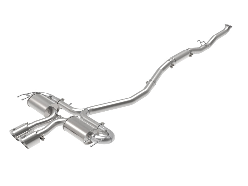 aFe Takeda 3in 304 SS Cat-Back Exhaust System w/Polished Tips 17-21 Honda Civic Sport L4-1.5L (t) - Burkken Auto Parts