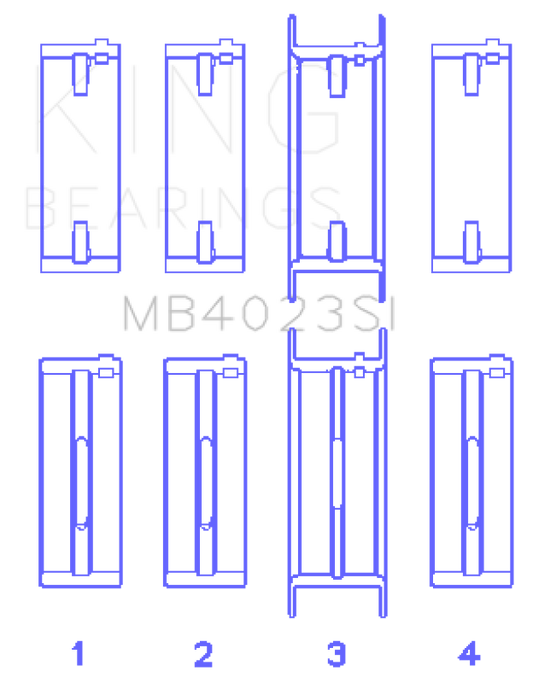 King Engine Bearings For FORD TAURUS V6 245CI/177CI/ Main Bearing