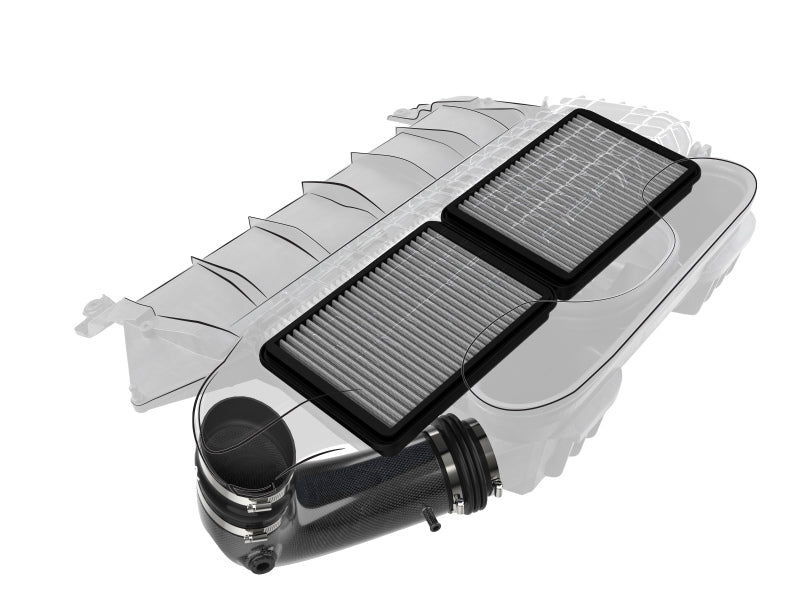 aFe Super Stock Carbon Fiber Pro Dry S Induction System 2021 RAM 1500 TRX V8-6.2L SC - Burkken Auto Parts
