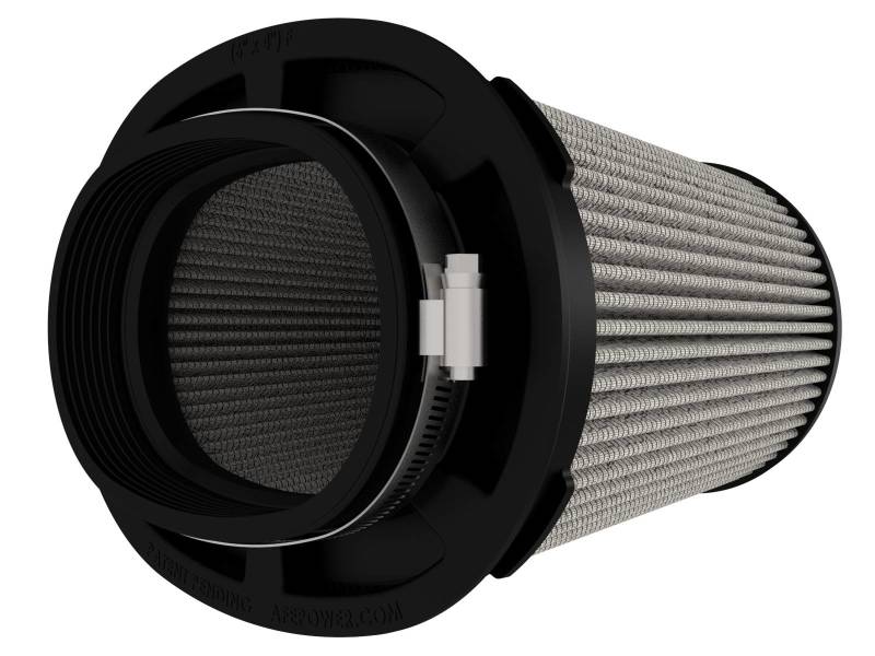 aFe MagnumFLOW Pro DRY S Air Filter (6 x 4)in F x (8-1/2 x 6-1/2)in B x (7-1/4 x 5)in T x 7-1/4in H - Burkken Auto Parts