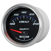 Autometer Cobalt 66mm 100-250 Degree F Electric Water Temperature Gauge - Burkken Auto Parts