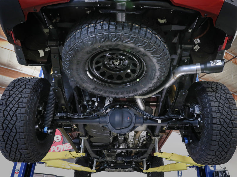 aFe 23-25 GM Colorado/Canyon L4-2.7L (t) Apollo GT Series 3in 409 SS Cat-Back Exhaust w/ Blk Tip - Burkken Auto Parts