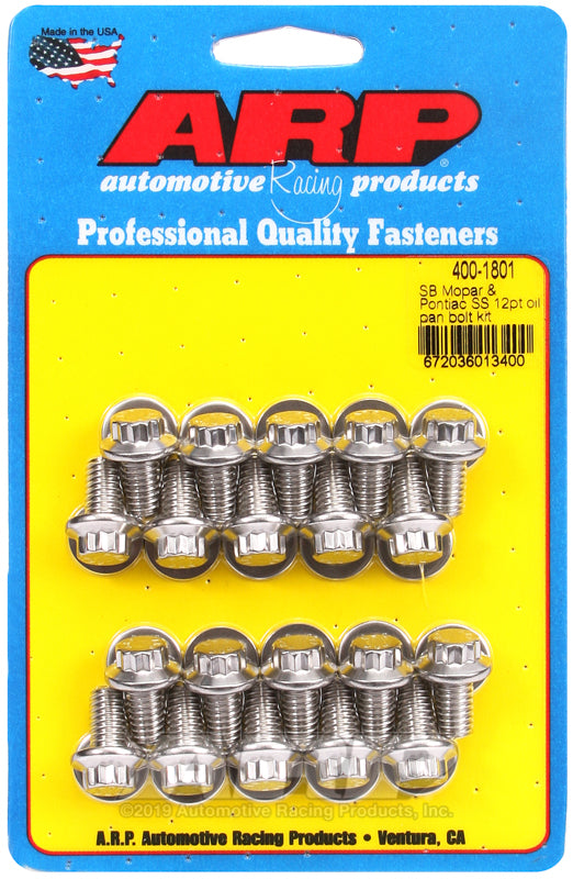 ARP SB Mopar and Pontiac SS 12pt Oil Pan Bolt Kit - Burkken Auto Parts