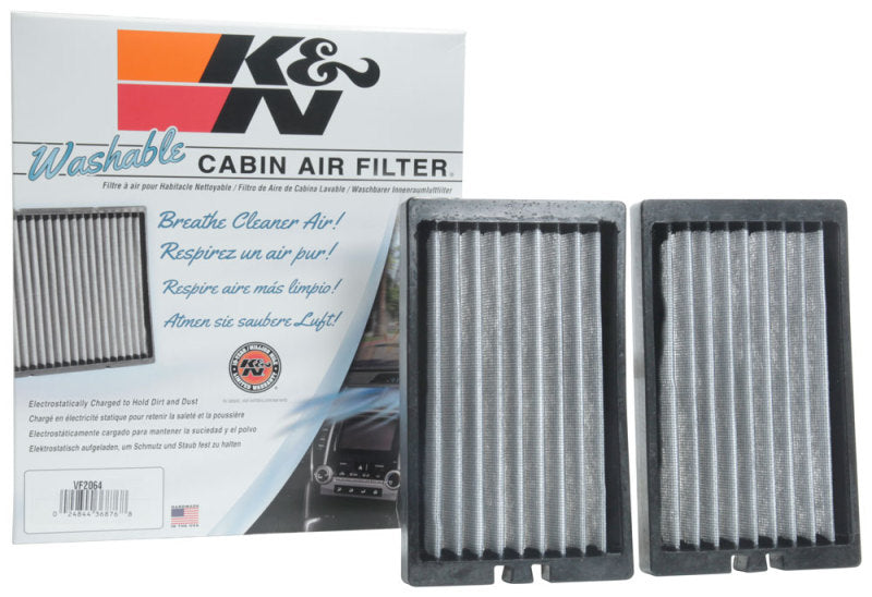 K&N 2018 Jeep Wrangler JL 2.0L/3.6L Cabin Air Filter - 2 Per Box - Burkken Auto Parts