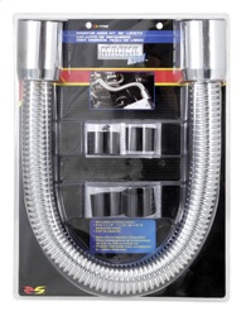 Spectre Magna Kool Radiator Hose Kit 30in W/Chrome End Covers - Burkken Auto Parts