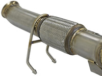 aFe Twisted Steel 3in. 304 SS Catted Series Downpipe 16-18 Ford Focus RS I4-2.3L (t) - Burkken Auto Parts