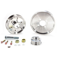 BBK 02-04 Mustang 4.6 GT Underdrive Pulley Kit - Lightweight CNC Billet Aluminum (3pc) - Burkken Auto Parts