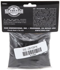 K&N Universal Round Tapered Filter Wrap - Black - 6in Base ID x 4.625in Top ID x 9in Height - Burkken Auto Parts