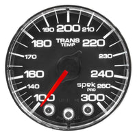 Autometer Spek-Pro Gauge Water Temp 2 1/16in 300f Stepper Motor W/Peak & Warn Blk/Chrm - Burkken Auto Parts