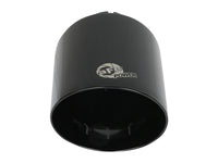 aFe Takeda 409 SS Clamp-On Exhaust Tip 2.5in. Inlet / 4.5in. Outlet / 7in. L - Black - Burkken Auto Parts