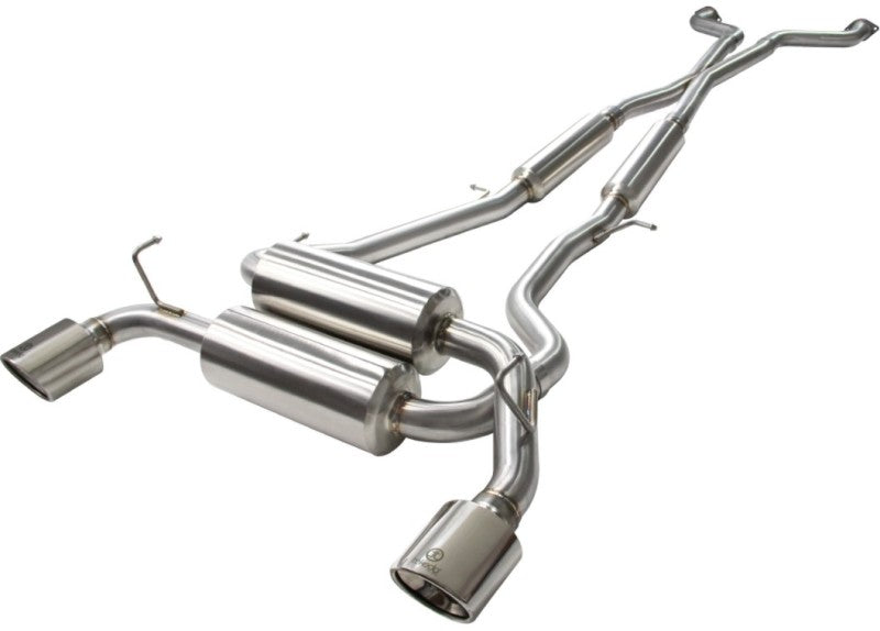 aFe Takeda 2-1/2in 304SS Cat-Back Exhaust Infiniti G37 08-13/Q60 14-15 V6-3.7 w/ Polished Tips - Burkken Auto Parts