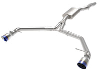 afe MACH Force-Xp 13-16 Audi Allroad L4 SS Axle-Back Exhaust w/ Blue Flame Tips - Burkken Auto Parts