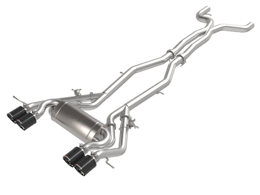 aFe MACHForce XP Exhausts Cat-Back SS 19-21 BMW M2 Competition L6-3.0L w/Carbon Tips - Burkken Auto Parts
