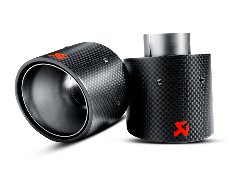 Akrapovic 07-14 MINI Cooper S (R56) / Cooper S Cabrio (R57) Tail Pipe Set (Carbon) - Burkken Auto Parts