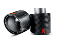 Akrapovic 07-14 MINI Cooper S (R56) / Cooper S Cabrio (R57) Tail Pipe Set (Carbon) - Burkken Auto Parts