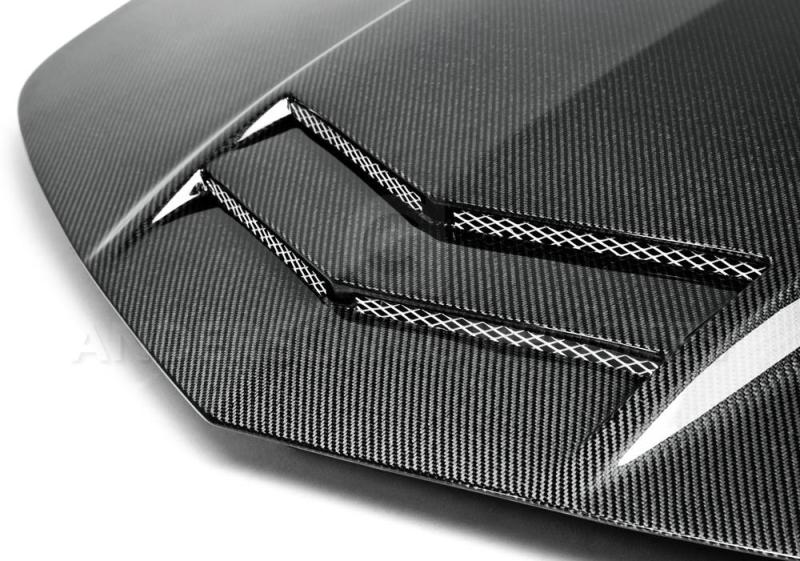 Anderson Composites 10-13 Chevy Camaro TT-Style Carbon Fiber Hood - Burkken Auto Parts