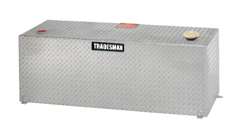 Tradesman Aluminum Rectangular Liquid Storage Tank (98 Gallon Capacity) - Brite - Burkken Auto Parts