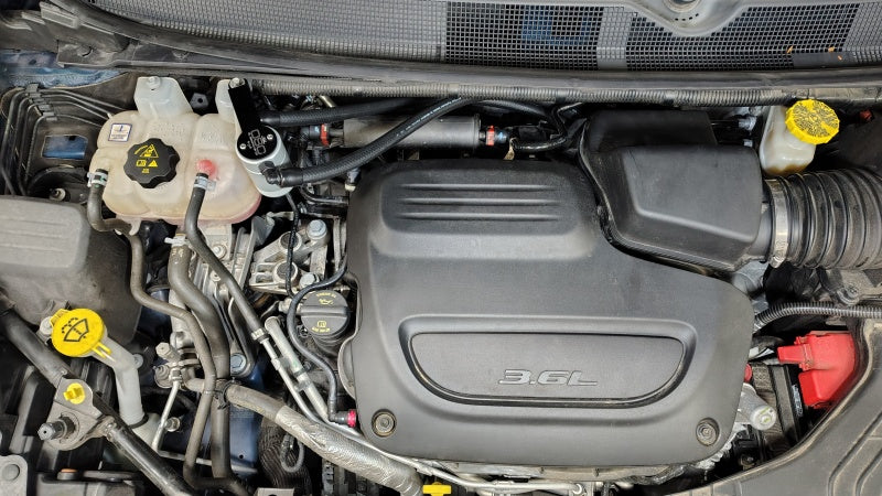 J&L 17-25 Chrysler Pacifica/20-25 Chrysler Voyager Oil Separator PCV Side - Clear Anodized - Burkken Auto Parts