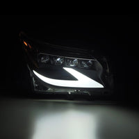 AlphaRex 14-19 Lexus GX 460 NOVA LED Projector Headlights Plank Style Black w/Activ Light/Seq Signal - Burkken Auto Parts
