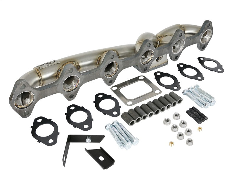 aFe Twisted Steel Header w/ T4 Turbo Manifold 03-07 Dodge Diesel L6-5.9L - Burkken Auto Parts