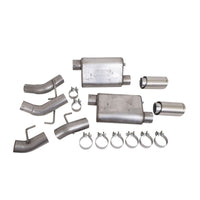 BBK Vari-Tune Axle Back Exhaust Kit 2 Adjustable Performance Mufflers 2-3/4 Pipe 4 in. Tips - Burkken Auto Parts