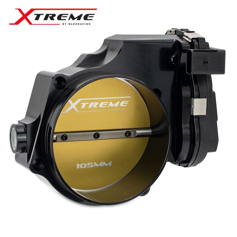 BLOX Racing 2015+ Dodge Hellcat / Jeep Trackhawk 6.2L 105mm Electronic Billet Throttle Body - Black - Burkken Auto Parts