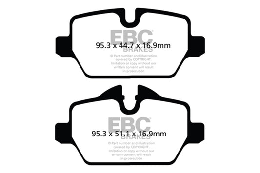 EBC 10+ Mini Countryman 1.6 Cooper Greenstuff Rear Brake Pads - Burkken Auto Parts