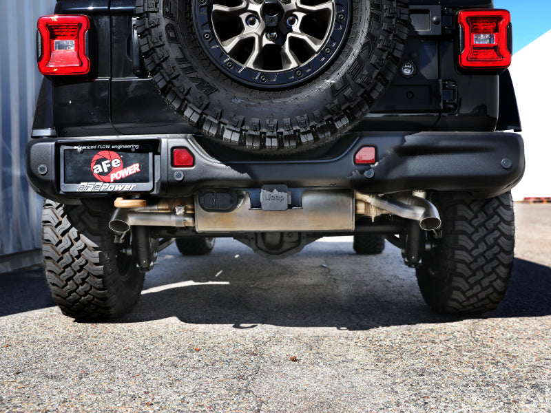 aFe MACHForce XP 304 Stainless Steel Exhaust Tip Upgrade 21-23 Jeep Wrangler JL Rubicon - Burkken Auto Parts