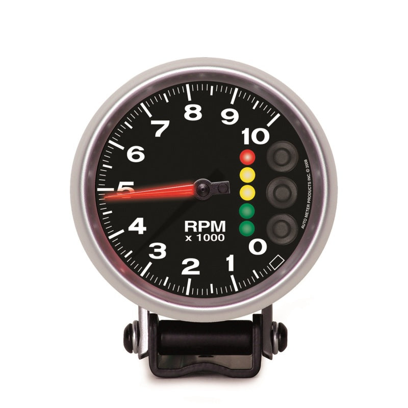 Autometer Elite 3 3/4inch 10K RPM Tachometer w/ Pit Road Speed Lights and Peak Memory - Burkken Auto Parts