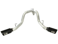aFe MachForce XP Exhaust 4inch DP-Back All SS 2011-14 GM Diesel Trucks V8-6.6L LML Black Tips - Burkken Auto Parts