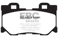 EBC 08-15 Infiniti G37 3.7 Greenstuff Rear Brake Pads - Burkken Auto Parts