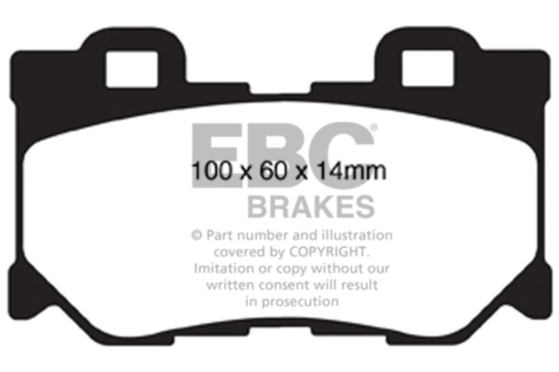 EBC 08-13 Infiniti FX50 5.0 Redstuff Rear Brake Pads - Burkken Auto Parts