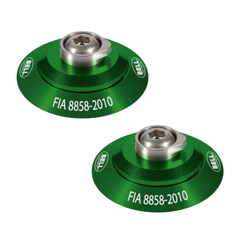 Bell HANS Clip Set Green FIA8858-2010 - Burkken Auto Parts