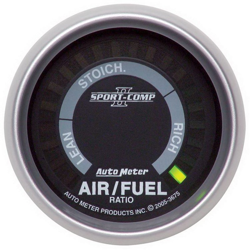 Autometer Sport-Comp II 52mm Lean-Rich Digital Air/Fuel Ratio Narrowband Gauge - Burkken Auto Parts
