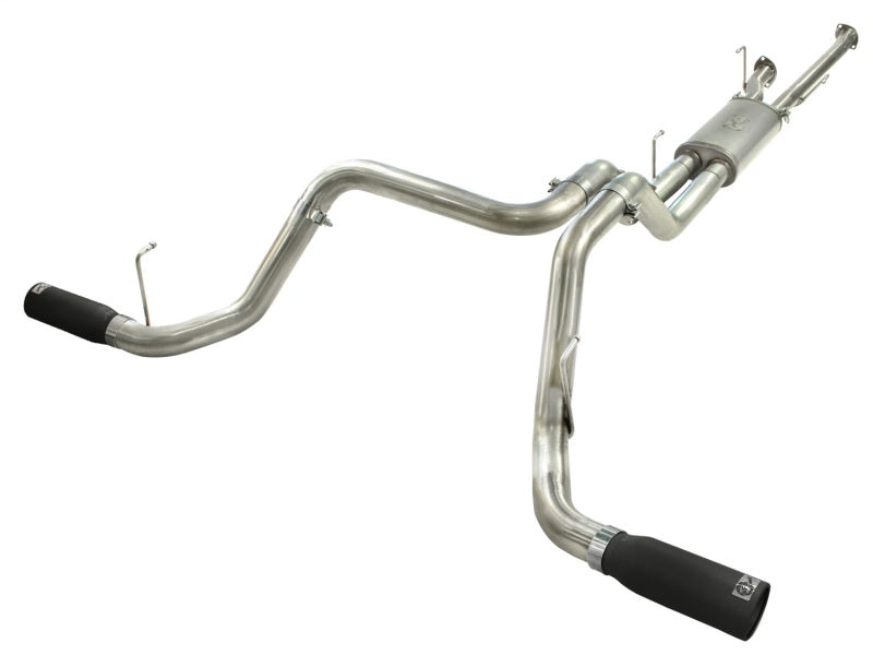 aFe MACHForce XP 2-1/2in to 3in 409 SS Cat-Back Exhaust w/ Black Tips 10-17 Toyota Tundra V8 5.7L - Burkken Auto Parts
