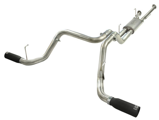 aFe MACHForce XP 2-1/2in to 3in 409 SS Cat-Back Exhaust w/ Black Tips 10-17 Toyota Tundra V8 5.7L - Burkken Auto Parts