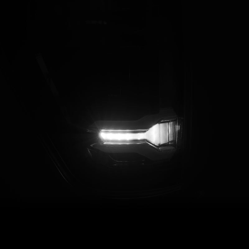 AlphaRex 21-23 Ford F-150 LUXX LED Taillights - Black w/ BLIS - Burkken Auto Parts