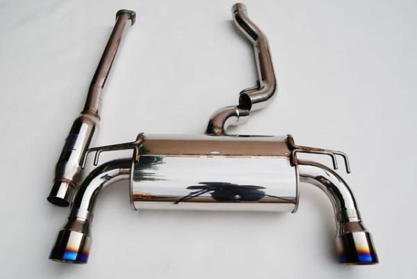 Invidia 09+ EVO 10 Q300 Titanium Tip Cat-back Exhaust - Burkken Auto Parts